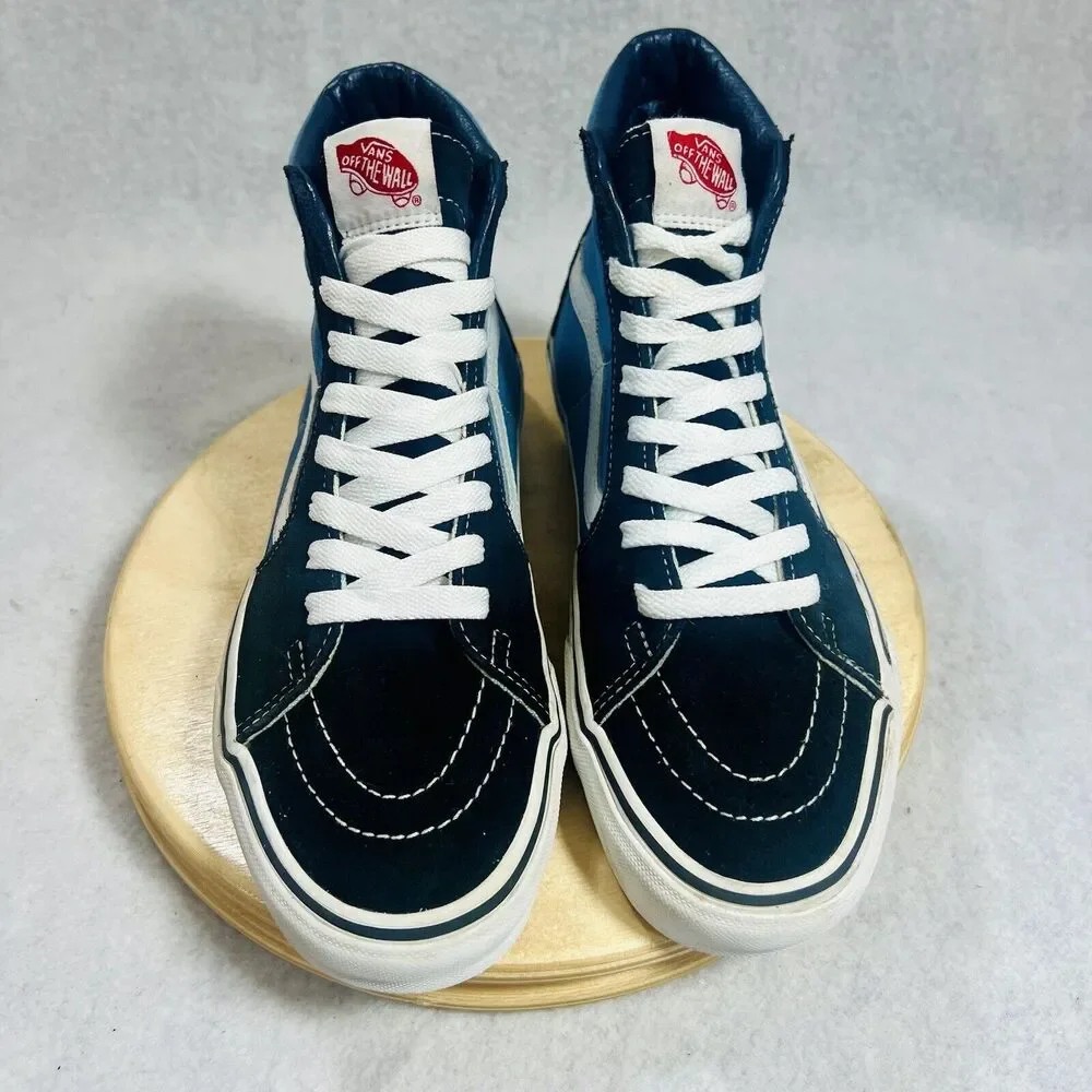 Vans Unisex Sk8 Hi 721356 Blue Casual Shoes‎ Sneakers Men’s 7 Women’s 8.5